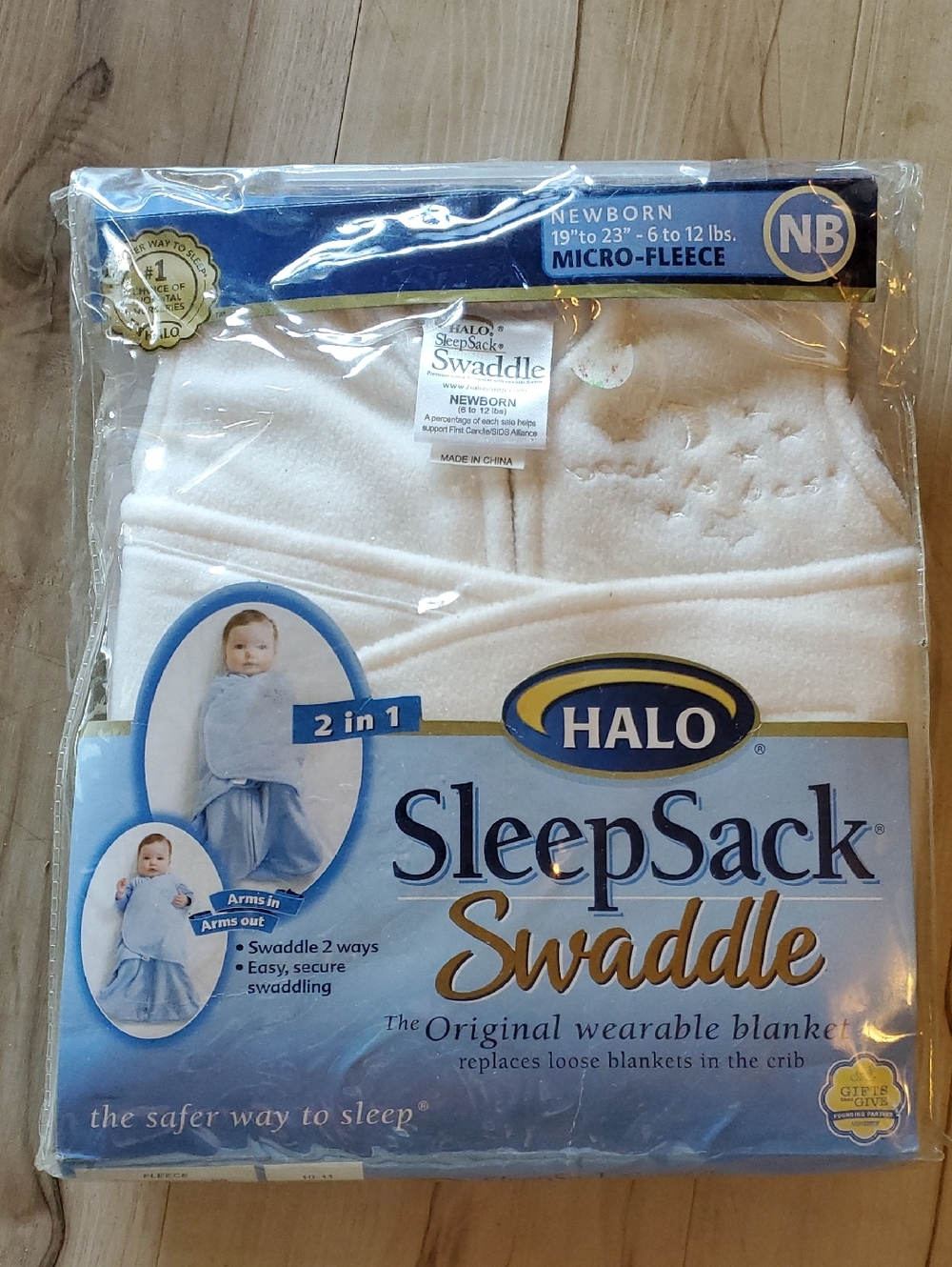 Halo SleepSack Swaddle Micro-Fleece - Cream